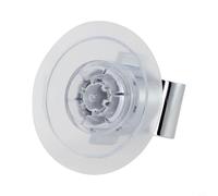 Drivstraw Soporte de pared para cabezal de ducha para ángulo ajustable de 360 grados e inclinación de 60 grados, ABS cromado con agarre de goma antideslizante, sin taladro