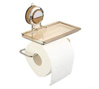 Drivstraw Soporte para toallas de papel con ventosa para cocina y baño, dispensador de rollos de acero inoxidable y polipropileno, soporte extraíble sin taladro, soporte de almacenamiento compacto