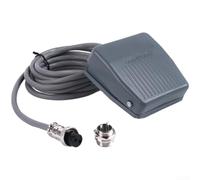 Drivstraw TFS-201 Interruptor basculante de pedal eléctrico con contactos de aleación de plata, carcasa de plástico engrosada de larga duración, mecanismo de autorreinicio, humedad a prueba de polvo