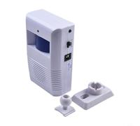 Drivstraw Timbre inalámbrico con sensor de movimiento con 16 campanillas y voz femenina, anuncio de bienvenida para el hogar, oficina, tienda y almacén, funciona con pilas, no requiere cableado,