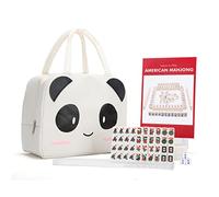 Drizzle Travel Mini American Mahjong Set - 166 azulejos blancos incluye Jokers 2 cm - con bastidores y empujadores