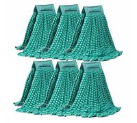 DRKLEAN Cabezales de trapeador de tubo de microfibra grandes, cabezal de fregona resistente, altamente absorbente, repuesto de cabezal de fregona comercial, repuesto de cabezales de fregona húmeda,