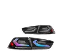Drkxdt 2 Uds Para Mitsubishi Para Lancer Para EVO-X 2008-2018 Conjunto Luz Trasera Coche Señal Freno LED Dinámica Tuning Posterior Faros Traseros(D RGB V2)