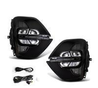 DRL compatible con Kia Sportage KX5 2019 2020 EE. UU. Tipo asiático Luces de circulación diurna Faros antiniebla for automóvil Luces diurnas blancas Faros delanteros de parachoques(US Model)