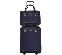 DRMEE Maletas de Viaje El Equipaje del Paño De Oxford De La Maleta De 2 Piezas Fija Las Maletas De Embarque con Las Ruedas Ligeras Mala Viagem Cabine(Color:D)