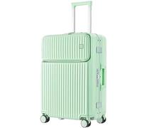 DRMEE Maletas de Viaje El Marco De Aluminio del Equipaje Duro Resistente del Equipaje Continúa La Maleta De La Cerradura De La Seguridad del Equipaje Mala Viagem Cabine (Color : Grün, Size : 26in)