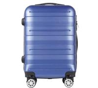 DRMEE Maletas de Viaje Equipaje Comprobado Hardside De La Maleta del Equipaje con 4 Ruedas Giratorias, Maleta Ligera Mala Viagem Cabine(Color:Blue,Size:24in)