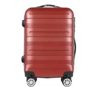 DRMEE Maletas de Viaje Equipaje Comprobado Hardside De La Maleta del Equipaje con 4 Ruedas Giratorias, Maleta Ligera Mala Viagem Cabine(Color:Rot,Size:28in)