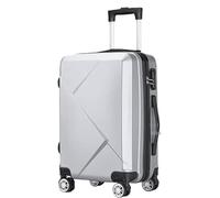 DRMEE Maletas de Viaje Equipaje Hardcase Suitacse con Ruedas Giratorias Maleta Ligera Hardshell con Ruedas Mala Viagem Cabine(Color:Sliver,Size:24in)