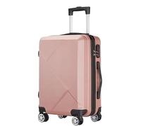 DRMEE Maletas de Viaje Equipaje Hardcase Suitacse con Ruedas Giratorias Maleta Ligera Hardshell con Ruedas Mala Viagem Cabine(Color:Rosa,Size:20in)
