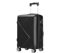 DRMEE Maletas de Viaje Equipaje Hardcase Suitacse con Ruedas Giratorias Maleta Ligera Hardshell con Ruedas Mala Viagem Cabine(Color:Svart,Size:20in)