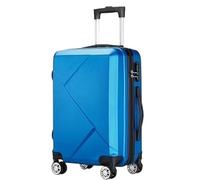 DRMEE Maletas de Viaje Equipaje Hardcase Suitacse con Ruedas Giratorias Maleta Ligera Hardshell con Ruedas Mala Viagem Cabine(Color:Blue,Size:24in)