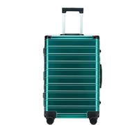 DRMEE Maletas de Viaje Maleta Clásica con Estructura De Aluminio con Cerradura TSA Sin Cremallera Y Ruedas Silenciosas Mala Viagem Cabine(Color:E,Size:20")