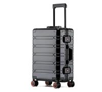 DRMEE Maletas de Viaje Maleta con Ruedas De Aleación De Magnesio Y Aluminio, Resistente A La Abrasión, Ligera Y Silenciosa Mala Viagem Cabine (Color : E, Size : 20")