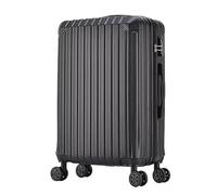 DRMEE Maletas de Viaje Maleta con Ruedas Giratorias, Maleta Rígida Y Ligera para Viajes De Negocios Mala Viagem Cabine (Color : Black, Size : 20in)