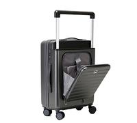 DRMEE Maletas de Viaje Maletas de 20 Pulgadas con Ruedas, Palanca de Ajuste, Equipaje, Gran Capacidad, Peso Ligero Mala Viagem Cabine (Color : Black, Size : 20inch)