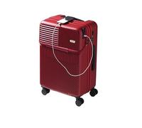 DRMEE Maletas de Viaje Maletas De 22 Pulgadas con Puerto De Carga USB, Candado De Combinación TSA, Equipaje De Ruedas Universal Mala Viagem Cabine (Color : Rot, Size : 22inch)