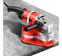 Drmoxin Amoladora De Concreto Eléctrica, Pulidora De Concreto De 3 Cabezales, 2800 RPM, 6 Velocidades, para Piedra, Concreto, Cemento, Mármol, Roca Y Granito Standard