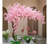Drmoxin Grandes árboles de Cerezo Artificiales, Flores Falsas realistas para decoración Interior/Exterior, Impresionante decoración Floral para Bodas 2 * 2m
