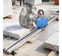 Drmoxin Guía para Sierra Circular de hormigón, riel de aleación de Aluminio de 1,5 m a 3 m con Control Remoto, sistem.a de guía para Sierra de Anillo de 3000 RPM para Cortar ladrillo, Bloques 2.5m