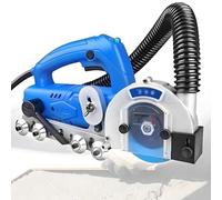 Drmoxin Limpiadora De Juntas De Azulejos De Cerámica, 1200 W, con Rebote Automático, 9000 RPM, Cubierta Protectora Transparente Y Polea De Asistencia, Ideal para Bricolaje