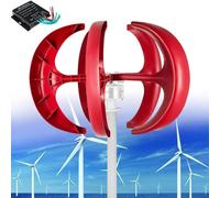 Drmoxin Turbinas eólicas de 10000W/12000W, generador eólico de 12V/24V/48V/220V para jardín Vertical, Motor eólico para Barcos con Controlador para Sistemas híbridos eólicos y solares 10000W-24V