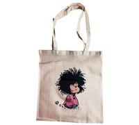DrMugCollection Bolso Mafalda Sleep-Tote bag ecológica, resistente y ligera, asas largas reforzadas, ideal para compras y uso diario
