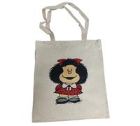 DrMugCollection Bolso Mafalda-Tote bag ecológica, resistente y ligera, asas largas reforzadas, ideal para compras y uso diario