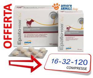 DRN Hepato 1500 Plus → 16/32/120 Tabletas para Perros Cuidado I Disturbios