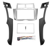 Droagoct 2 DIN Car Stereo Frame Trim Kit de Tablero para Yaris Vitz Platz 2005-2011 Reproductor de DVD InstalacióN Bisel Fascias