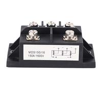 Droagoct MDS150A Rectificador de Puente de Diodo TrifáSico 150A Amp 1600V Cobre 150 Celsius 80X40X33Mm Caja de Metal Control de Puente de Diodo