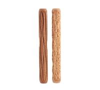 Droagoct Rodillos de de Modelado de Arcilla de 2 Piezas, de Grano de Madera de Adoquines Rodillo de Arcilla con Textura Herramientas de CeráMica