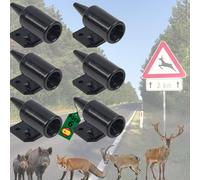 DROCODO 【Pack 6】 Ahuyentador de jabalies - Disuasión Ultrasónica - ahuyentador Animales Coche - Protégete de Encuentros Peligrosos con un Dispositivo Anti Animales Coche - Fácil instalación.