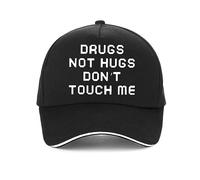 Drogas No Abrazos No Me Toques Gorra de béisbol Gorra de béisbol Ajustable Gorras Snapback Verano Casual Hombres Mujeres Regalos Deportivos
