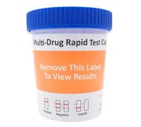 Drogatest Prueba de 8 drogas con contenedor de orina incluido. MORFINA-MDMA-COCAÍNA-METADONA-ANFETAMINA-METANFETAMINA-MARIHUANA-BUPRENORFINA + tiras para adulteración mediante CREATININA y PH, paquete