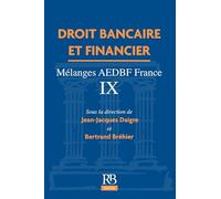 Droit bancaire et financier: Mélanges AEDBF France - Tome IX