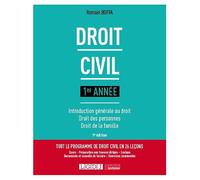 Droit civil 1re année: Introduction générale au droit - Droit des personnes - Droit de la famille