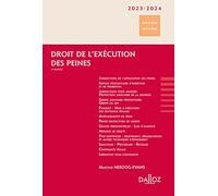 Droit de l'exécution des peines