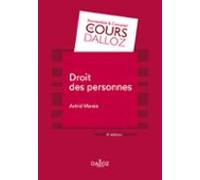 Droit Des Personnes. 4e Éd. (ebook)