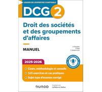 Droit des sociétés et des groupements d'affaires DCG 2: Manuel