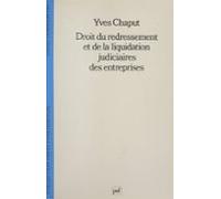 Droit Du Redressement Et De La Liquidation Judiciaires Des Entreprises