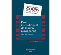 Droit institutionnel de l'Union européenne
