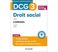 Droit social DCG 3: Corrigés - réforme