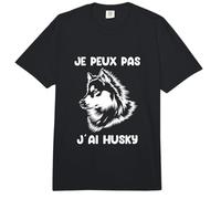 Drôle Pour Les Amoureux Des Chiens Je Paux Pas J'Ai Husky Comfort Colors Adult Heavyweight T-Shirt