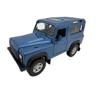 DROMADER Coche a Escala Land Rover Defender 1:39, Azul - Modelo de coleccionista detallado Welly | Vehículo en Miniatura