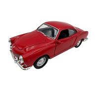 DROMADER Coche a Escala Volkswagen VW Karmann GHIA Coupé 1:39, Rojo - Modelo de coleccionista detallado Welly | Vehículo en Miniatura