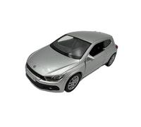 DROMADER Coche Modelo Volkswagen VW Scirocco 1:39, Plateado - Modelo de coleccionista detallado Welly | Vehículo en Miniatura