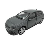 Dromader Welly Coche a Escala Volkswagen Golf 8 GTI - Compacto Deportivo, Miniatura de Metal Fundido, Escala Aprox. 1:34-1:39, Aprox. 12 cm, Gris