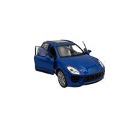 Dromader Welly Coche Modelo Porsche Macan Turbo, Miniatura, Escala 1:39, Azul.