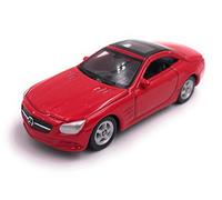 Dromader Welly modelo coche Mercedes Benz SL500 vehículo miniatura coche escala 1:39 rojo